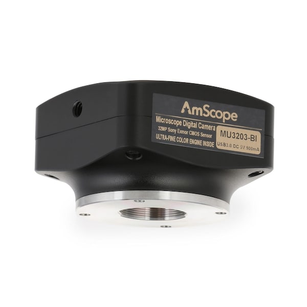 Amscope 32MP USB 3.0 Backilluminated Color CMOS CMount Microscope